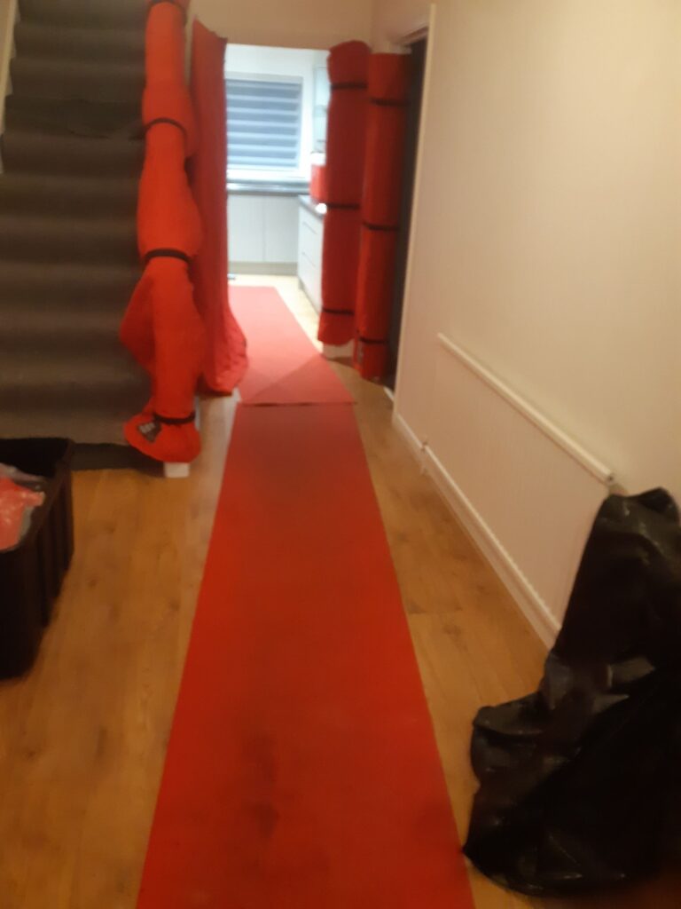 Protective coverings for house removal